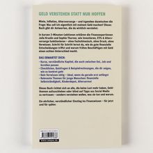 "GELD VERSTEHEN STATT NUR HOFFEN" beschreibt Finanzwissen für junge Menschen mit einfachen Lektionen und relevanten Themen.
