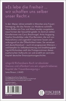 Zitat: „Es lebe die Freiheit ... wir schaffen uns selber unser Recht.“ Infos zur Frauenbewegung in München, Kunst und Emanzipation.