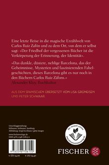 Carlos Ruiz Zafón: Der Friedhof der vergessenen Bücher, Buch