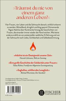 "Träumst du nie von einem ganz anderen Leben?" Buchbeschreibung über Frauen, Sehnsucht, Solidarität. Logo: Fischer Taschenbuch.