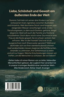 Text: Liebe, Schönheit und Gewalt am äußersten Ende der Welt. Szene: Stürmisches Meer, Fischer Taschenbuch Logo.