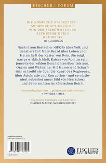 FISCHER | FORUM: DIE RÖMISCHE KAISERZEIT. Mary Beard beschreibt Leben und Herrschaft der Kaiser von Rom mit Humor und Scharfsinn.