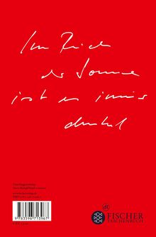 In weißer Schrift: „Im Reich der Sonne ist es immer dunkel.“ Roter Hintergrund, unten ein Fischer Taschenbuch Logo.