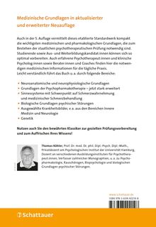 "Medizinische Grundlagen in aktualisierter und erweiterter Neuauflage." Logo unten: "Schattauer". Links Bild eines Mannes.