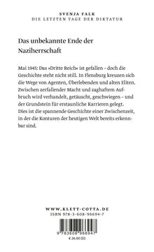 Titel: "Das unbekannte Ende der Naziherrschaft". Text über Mai 1945, Flensburg, historische Wege, Machtverfall, Karrieren.