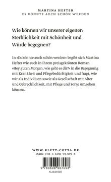 Wie können wir unserer Sterblichkeit mit Schönheit und Würde begegnen? Unten: Verlagsinfo, ISBN, Preis.