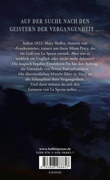 Ein mysteriöser Text spricht von Mary Shelley, einem mysteriösen Tod und einer magischen Ermittlerin. Hintergrund: dunkle Küste.