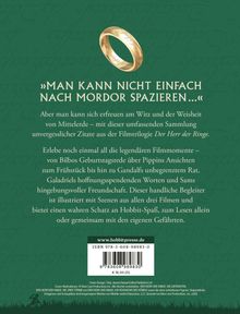 Text: "Man kann nicht einfach nach Mordor spazieren..." und www.hobbitpresse.de. Illustration: Ein goldener Ring.