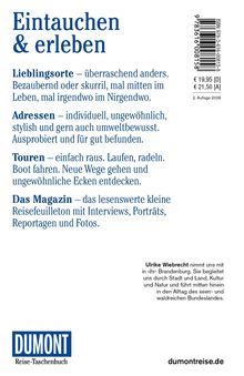 „Eintauchen & erleben“ beschreibt Lieblingsorte, Adressen, Touren und ein lesenswertes Magazin. Logo unten: DUMONT.