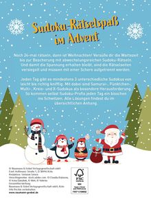 Sudoku Adventskalender, Buch