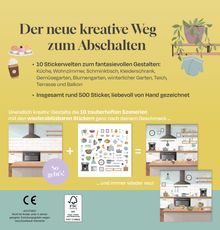 „Der neue kreative Weg zum Abschalten“: 10 Stickerwelten gestalten, ca. 500 Sticker, Szenarien immer neu kreieren.