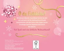 "O du Fröhliche! Mit diesem Advents-Countdown kannst du dich auf Weihnachtsvorfreude konzentrieren. Viel Spaß!" Schneeflocken.