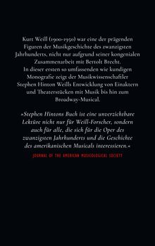 Stephen Hinton: Kurt Weills Musiktheater, Buch