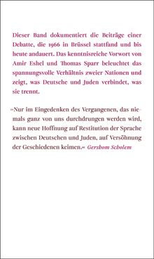 Deutsche und Juden, Buch