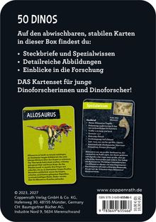 "50 DINOS. Steckbriefe, Spezialwissen, detailreiche Abbildungen und Einblicke in die Forschung. Karten für junge Forscher."