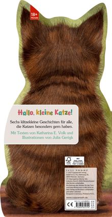 "Hallo, kleine Katze!" Sechs Geschichten, für Katzenliebhaber ab 18 Monaten, Illustration von Julia Gerigk. Hinteransicht einer Katze.