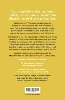 Text beschreibt den Fokus auf Selbstpräsentation als Schlüssel zum Erfolg mit Beispielen aus der Musikbranche.