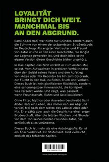 LO­YA­LI­TÄT BRINGT DICH WEIT. MANCH­MAL BIS AN DEN AB­GRUND. Text über Sami Abdel Hadi und seine Biografie. ISBN: 978-3-68936-170-9.