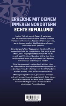 Oben steht in großer, weißer Schrift: "ERREICHE MIT DEINEM INNEREN NORDSTERN ECHTE ERFÜLLUNG!" Darunter folgt ein erklärender Text. Ein Kompasssymbol ist im Hintergrund zu sehen.