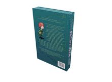 „Ein Game, drei Freunde. Ein Countdown, der alles verändert.“ Grünes Buchcover, Figur mit rotem Haar und grünem Outfit.