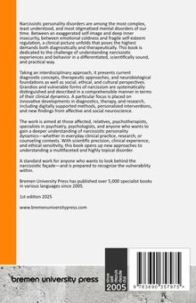 Text über narzisstische Persönlichkeitsstörungen, Ansätze zur Diagnose und Therapie, Buchinfo von Bremen University Press.