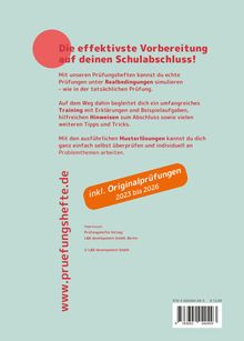Die effektivste Vorbereitung auf deinen Schulabschluss! Inkl. Originalprüfungen 2023 bis 2026. www.pruefungshefte.de.