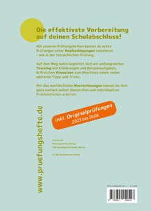 "Die effektivste Vorbereitung auf deinen Schulabschluss!" Inkl. Originalprüfungen 2023-2026. www.pruefungshefte.de.