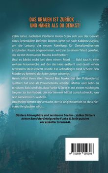 Titeltext: "DAS GRAUEN IST ZURÜCK ... UND NÄHER ALS DU DENKST!"  
Hintergrund: Dunkle Baumspitzen, mystische Atmosphäre.