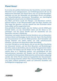 Planet Venus! Es ist eines der größten Geheimnisse der Geschichte. Darstellung eines UFOs unten rechts.