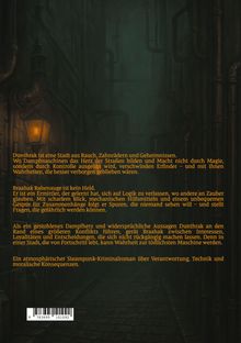 Dunthrak ist eine Stadt aus Rauch, Zahnrädern und Geheimnissen. Steampunk-Setting mit Gaslampe und düsterer Gasse.