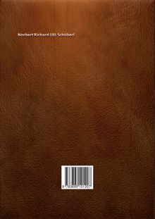 Text: "Norbert Richard (III) Schöberl". Hintergrund: Strukturiertes Braun, erinnert an Leder. Barcode unten.