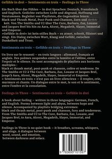 "Gefühle in drei – Sentiments en trois – Feelings in Three" beschreibt ein multilinguales Buch über Gefühle mit Playlists.