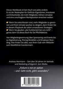 Text über ein Workbook für Golfclub-Eigentümer zur Mitgliedergewinnung und Umsatzsteigerung. Autor: Andreas Herrmann.