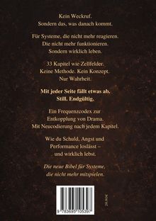Kein Weckruf. Sondern das, was danach kommt. 33 Kapitel wie Zellfelder. Mit jeder Seite fällt etwas ab. Still. Endgültig.