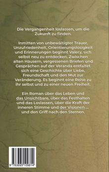 Der Text beschreibt Themen wie Vergangenheit, Trauer, Liebe, Freundschaft und den Mut zur Veränderung in einem Roman.