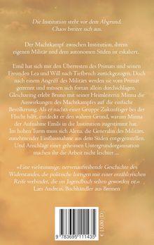 Der Text beschreibt einen eskalierenden Machtkampf und die Herausforderungen mehrerer Charaktere in einer angespannten Lage.