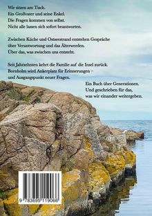 Ein Gedicht über Generationen auf einer felsigen Küstenlandschaft bei ruhigem Meer.