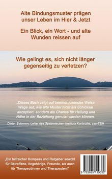 Roter Text: Alte Bindungsmuster prägen unser Leben. Frage: Wie gelingt es, sich nicht zu verletzen? Zitat von Dieter Salomon.