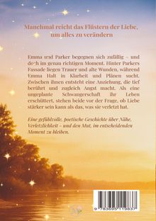 Manchmal reicht das Flüstern der Liebe, um alles zu verändern. Landschaft mit Fluss und Bäumen bei Sonnenuntergang.