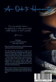 Titel: "An Ode to Humanity". Zitat von Marc Liu: "It can never harm to believe in the good..." Ein Auge ist rechts sichtbar.