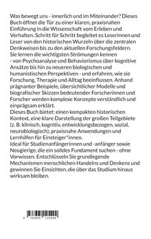"What moves us - internally and in interaction?" steht oben, gefolgt von einer Einführung in Verhaltenswissenschaft. Darunter ein Barcode.