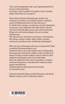 Texte beschreiben die Themen Angst, Loslassen, Lebenserfahrungen und die Bedeutung von Mitmenschen in schweren Zeiten.