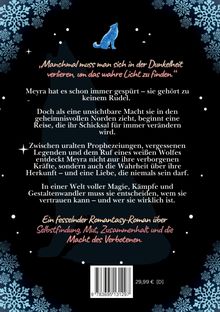 „Manchmal muss man sich in der Dunkelheit verlieren, um das wahre Licht zu finden.“ Mystische Gestaltung mit Wolf.