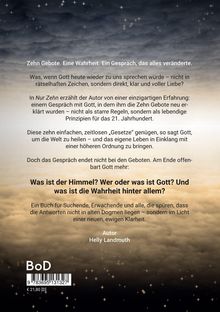 Zehn Gebote, Wahrheit, Gespräch. Fragen zu Himmel, Gott und Wahrheit. Buch für Suchende von Helly Landmuth. Sternenhimmel.