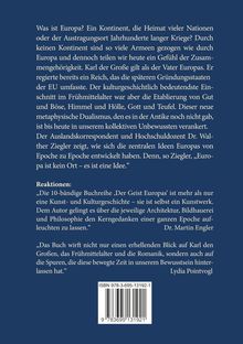 Text beschreibt Europa als Idee, nicht Ort. Zitate loben Buchreihe für Erhellung über europäische Geschichte und Kultur. ISBN unten.