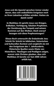 Text über biblische Prophezeiungen und deren historische Erfüllung; ISBN-Barcode unten. Schwarzer Hintergrund, weiße Schrift.