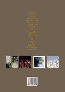 Eine Liste von Musikstücken mit Titeln wie "Belle Époque", "Poetry" und "Loss". Unten sind drei Artworks abgebildet.