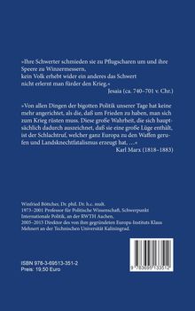 Zitate von Jesaia und Karl Marx über Frieden und Krieg. Infos zu Winfried Böttcher, ISBN und Preis. Dunkelblauer Hintergrund.
