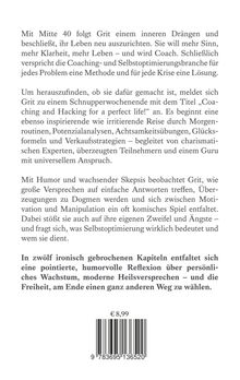 Text über Grits Suche nach Sinn und Klarheit, Coaching-Erfahrungen und Selbstoptimierung. Preis: € 8,99.