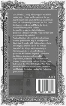 Buchrückentext in einem floral verzierten Rahmen. Preis: 14,90 €. Darunter befindet sich ein Barcode.